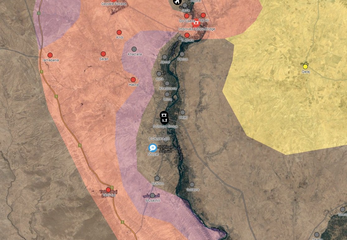 Iraqi Security Forces Conduct Operations South of Mosul