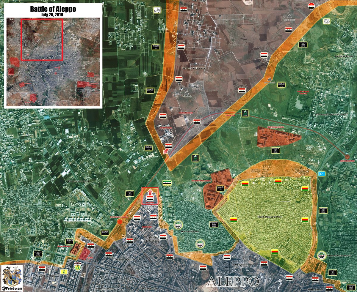 Jihadists' Defenses Collapse as Syrian Army Tightens Siege of Aleppo City