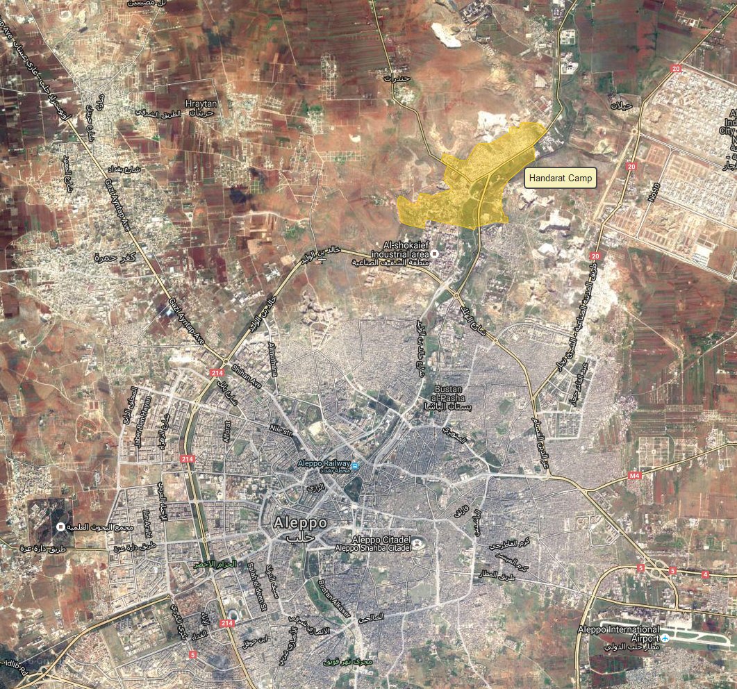 Syrian Army Advancing inside Handarat Refugee Camp near Aleppo City