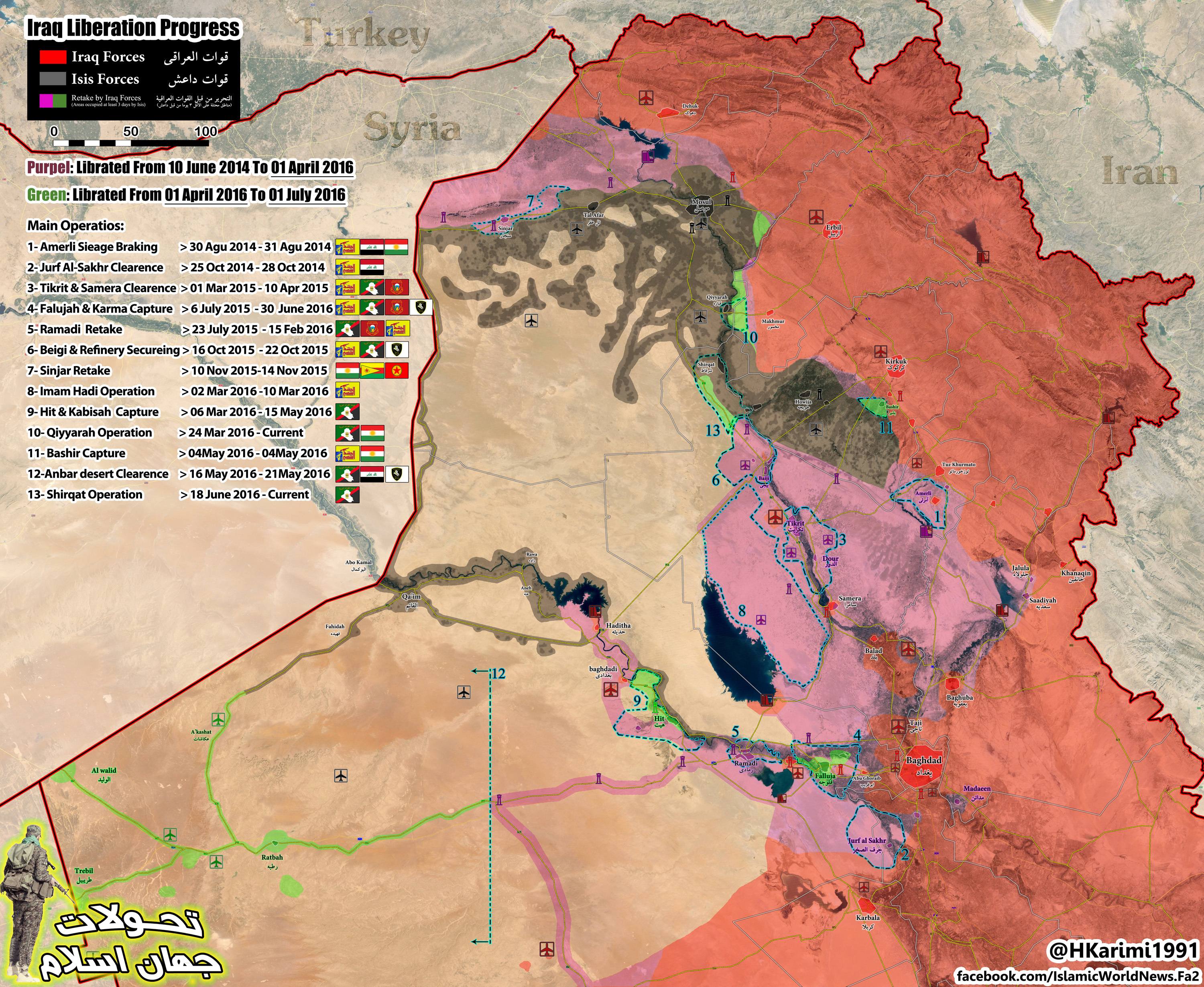 Progress of Military Operations in Iraq