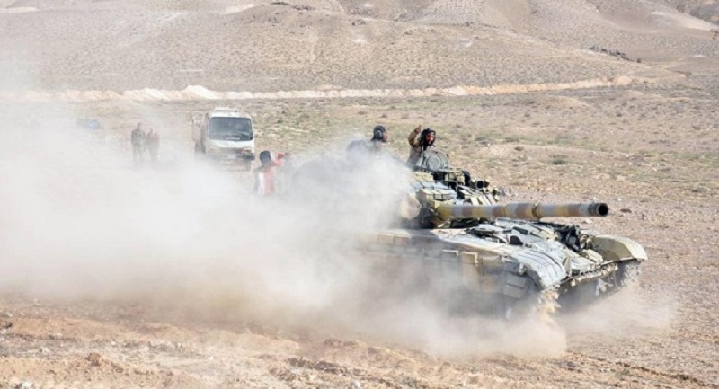 Syrian Arab Army counters ISIS in east Palmyra