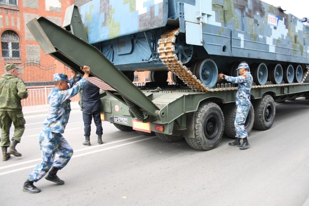 Chinese Marine ZBD05 Combat Vehicles Arrive to Russia (First Photos)