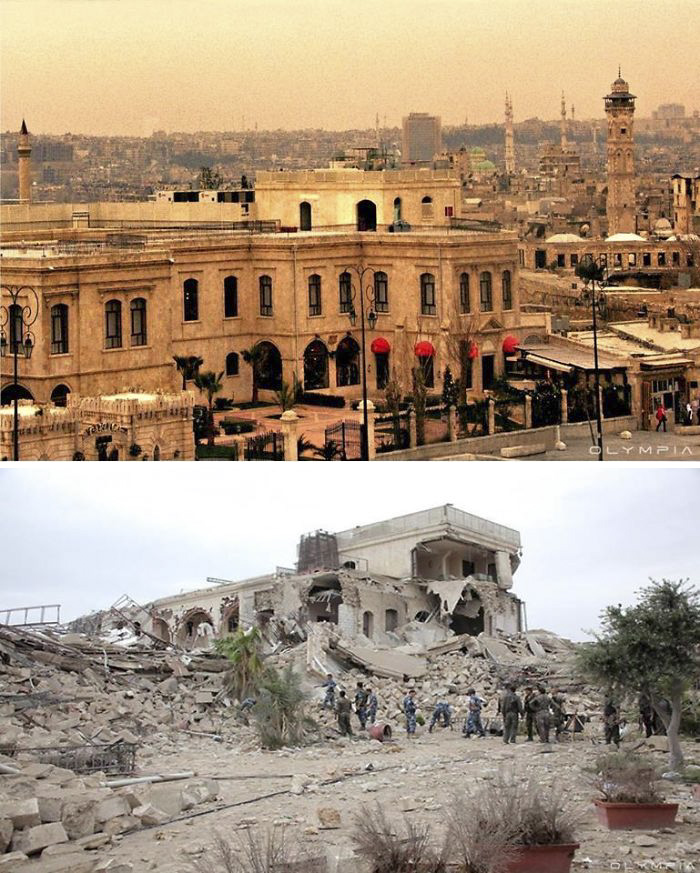 Photo Comparison: Aleppo City - Before and After 'Arab Spring'