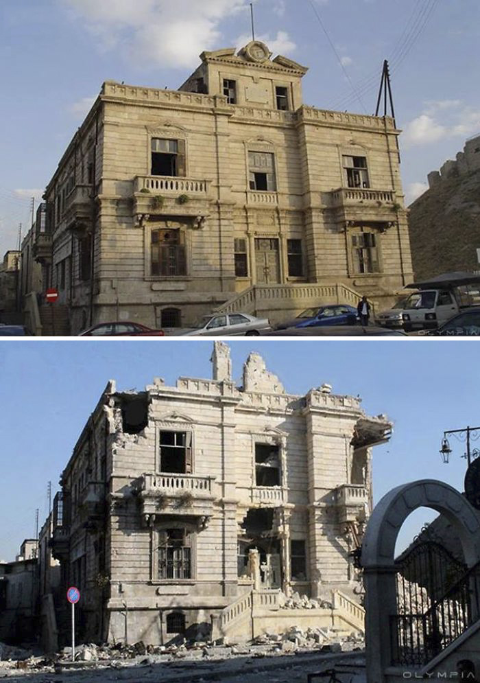 Photo Comparison: Aleppo City - Before and After 'Arab Spring'