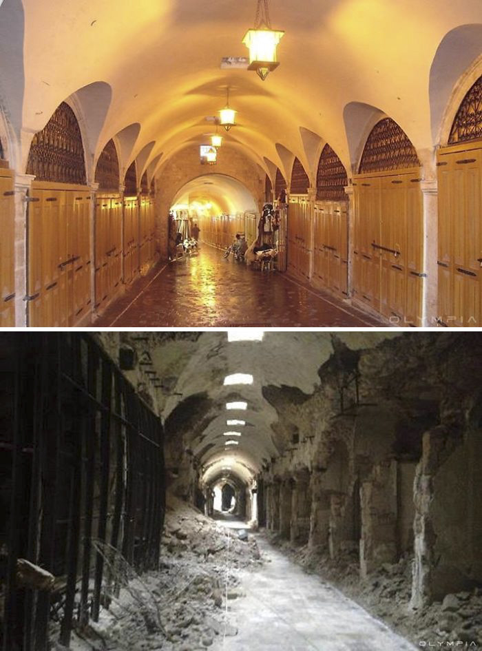 Photo Comparison: Aleppo City - Before and After 'Arab Spring'