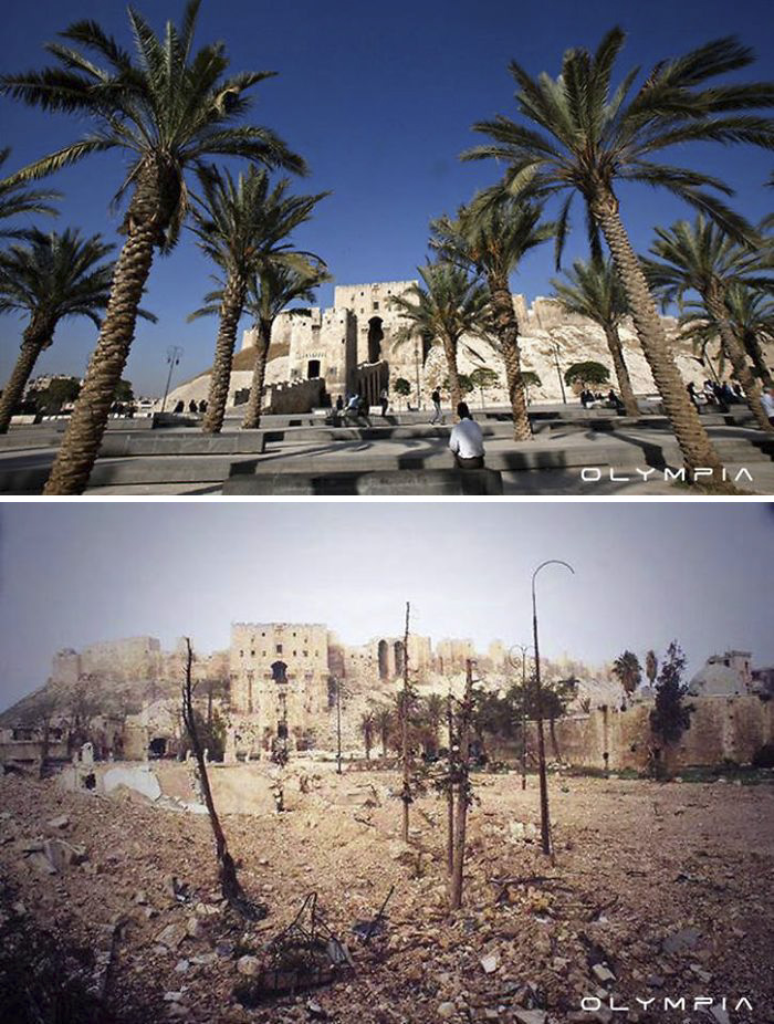 Photo Comparison: Aleppo City - Before and After 'Arab Spring'