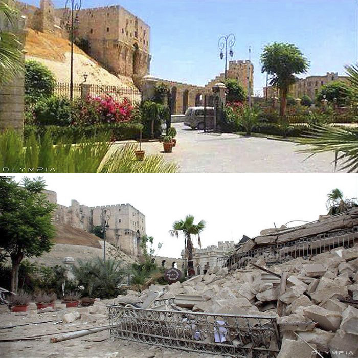 Photo Comparison: Aleppo City - Before and After 'Arab Spring'