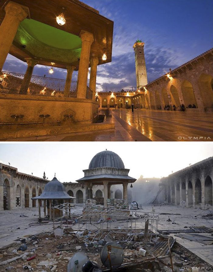 Photo Comparison: Aleppo City - Before and After 'Arab Spring'