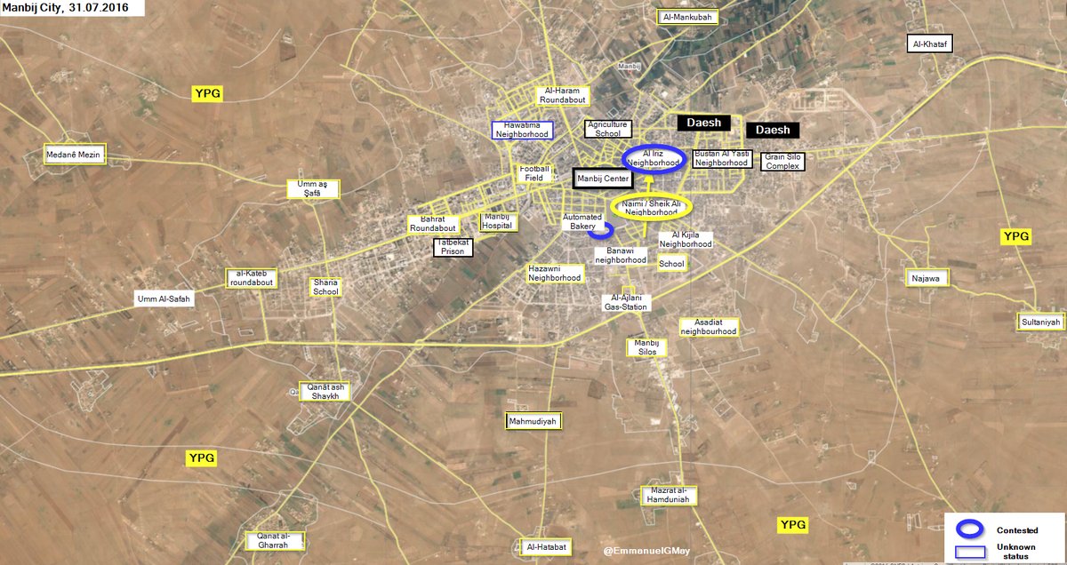 Syrian Democratic Forces Take Control of Naimi Neighborhood in Manbij