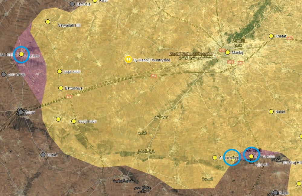 Syrian Democratic Forces Advancing South and West of Manbij