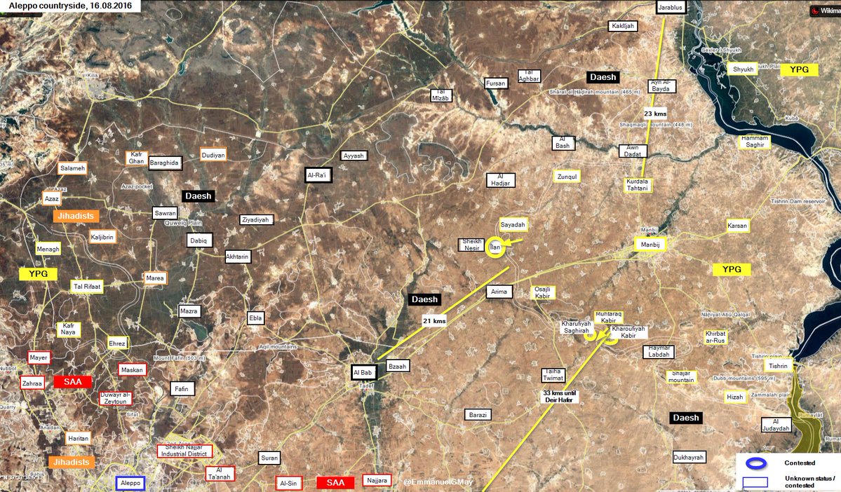 Syrian Democratic Forces Seize Village in 24 km from Al Bab