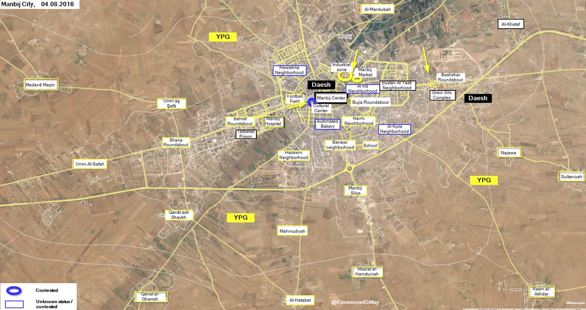 SDF Units Seize Industrial Zone and Hal Market from ISIS in Manbij