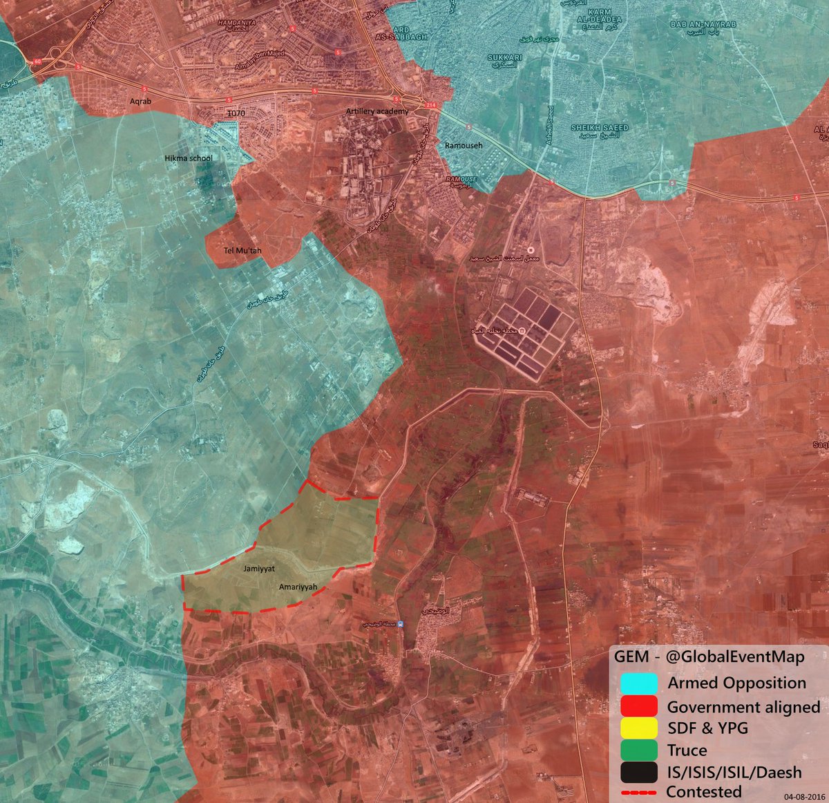 Jihadists Claim Capture of Jamiyat and Amiriyah in Southwestern Aleppo