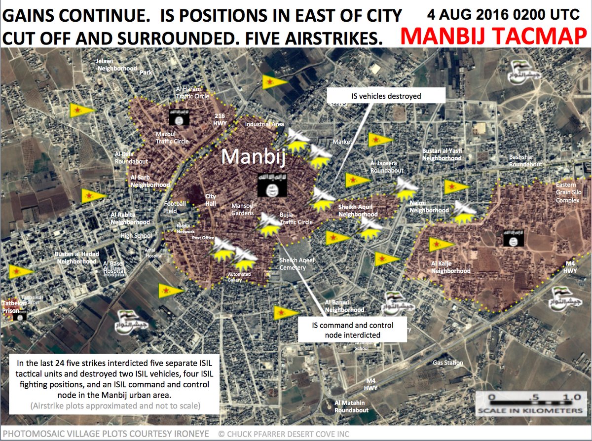 Military Situation in Manbij on August 4