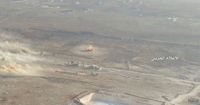 Jaish al-Fatah Vehicles Destroyed by Syrian Army in Outskirts of Aleppo Artillery Base (Photos)