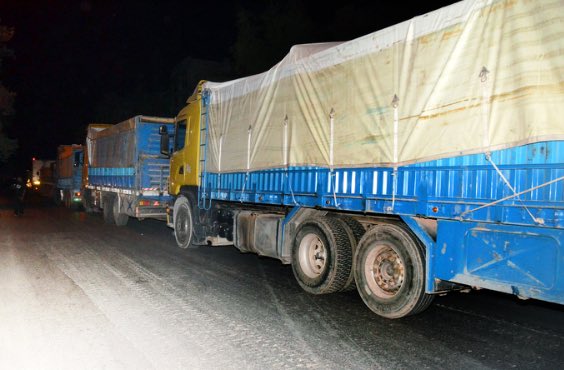 Syrian Government Sends 40-Truck Aid Convoy to Aleppo City