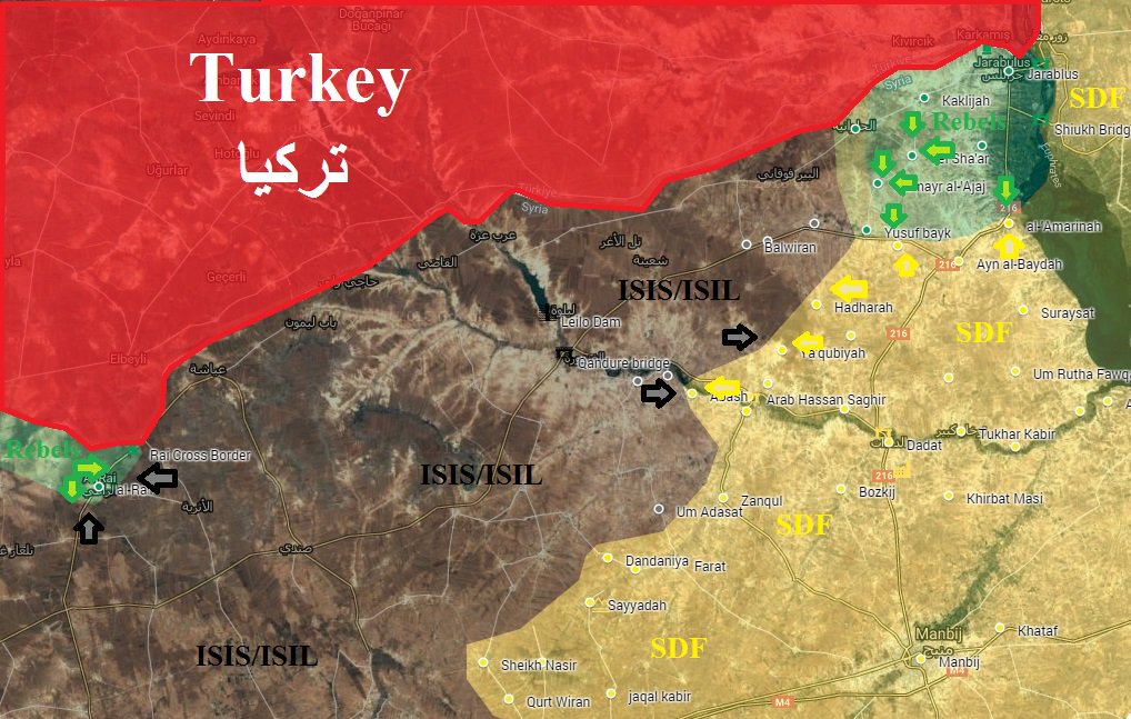 Operation Euphrates Shield in Syria - August 27