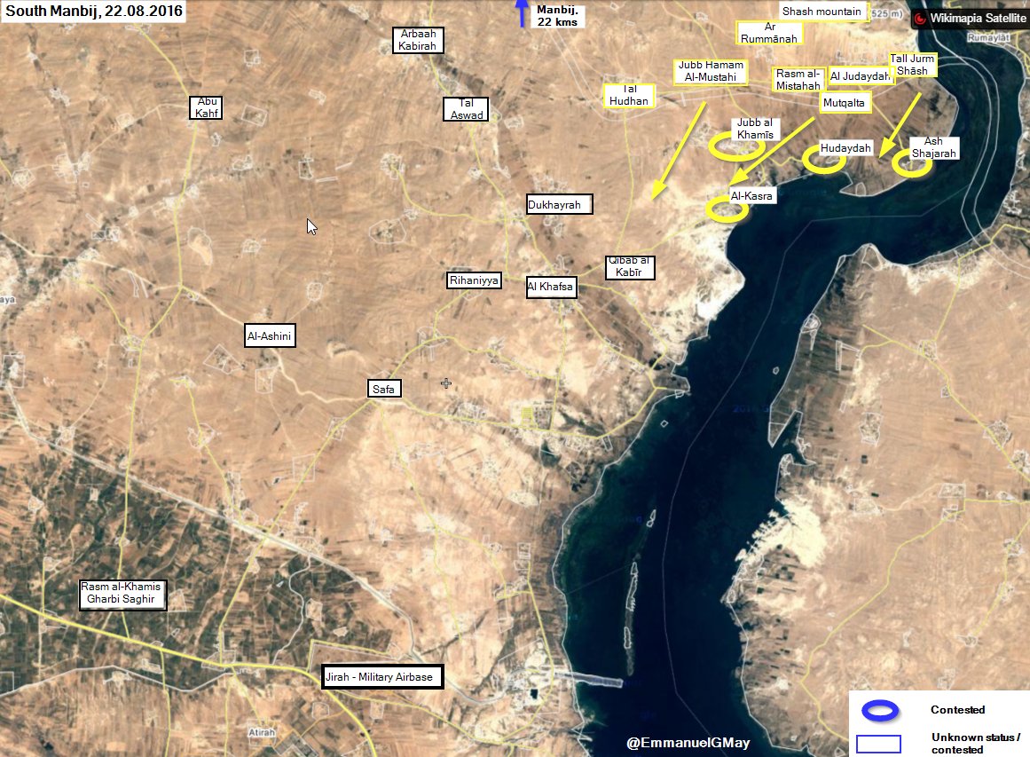 Overview of Military Situation in Syria on August 23