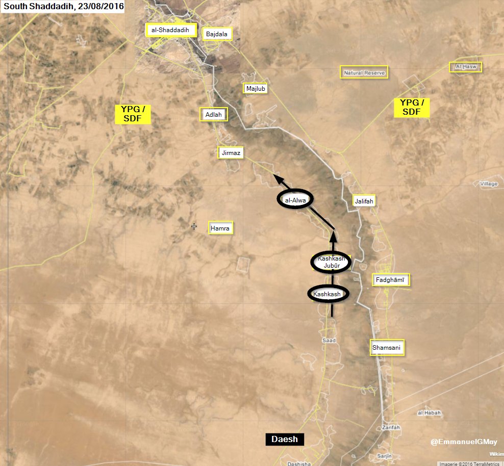 Overview of Military Situation in Syria on August 24