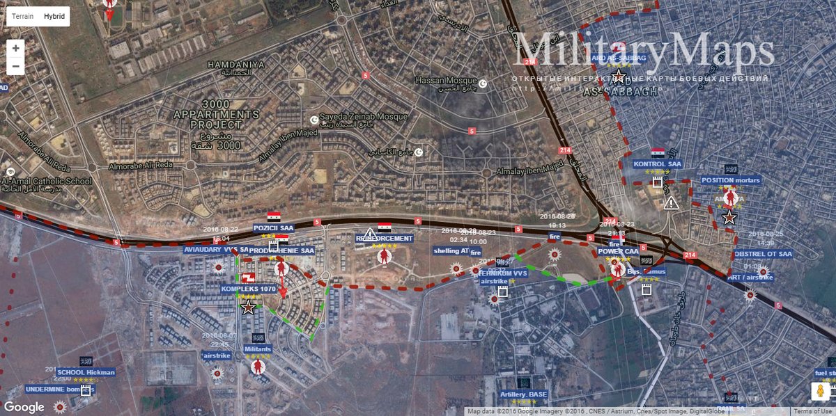 Overview of Battle for Aleppo on August 29