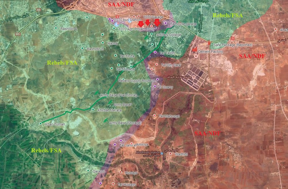 Syrian Army Takes Control of Strategic Air Force Technical Base in Southwestern Aleppo