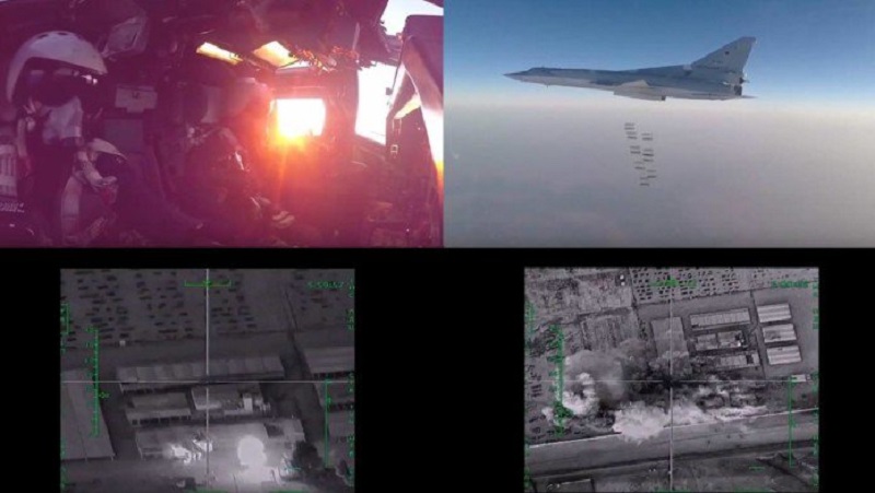 In video: Russian strategic bombers obliterate ISIS in Deir El Zor