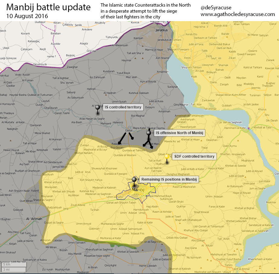 ISIS Launch Another Attempt to Lift Siege from Manbij