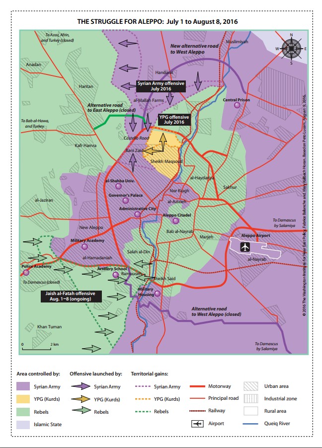 Overview of Military Situation in Aleppo City on August 10