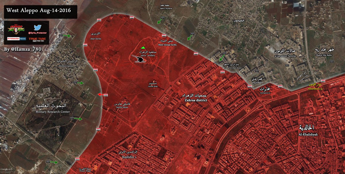 Overview of Military Situation in Aleppo City on August 14-15 (Maps, Photos)