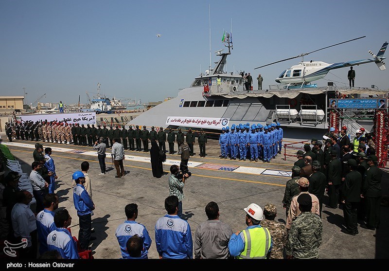 Iran Unveils New High-Speed Ship with Warning Message for US Navy (Photo & Video)