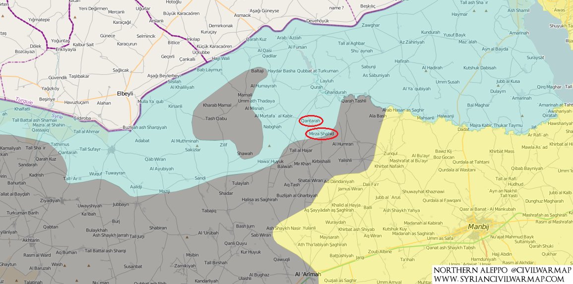 Turkish-Backed Militants Encircle Grouping of ISIS Units in Northern Aleppo