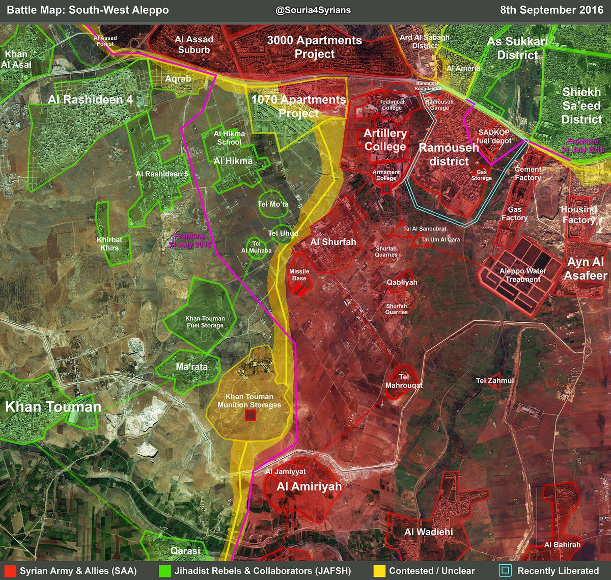 Pro-Government Forces Readying to Open New Supply line to Western Aleppo