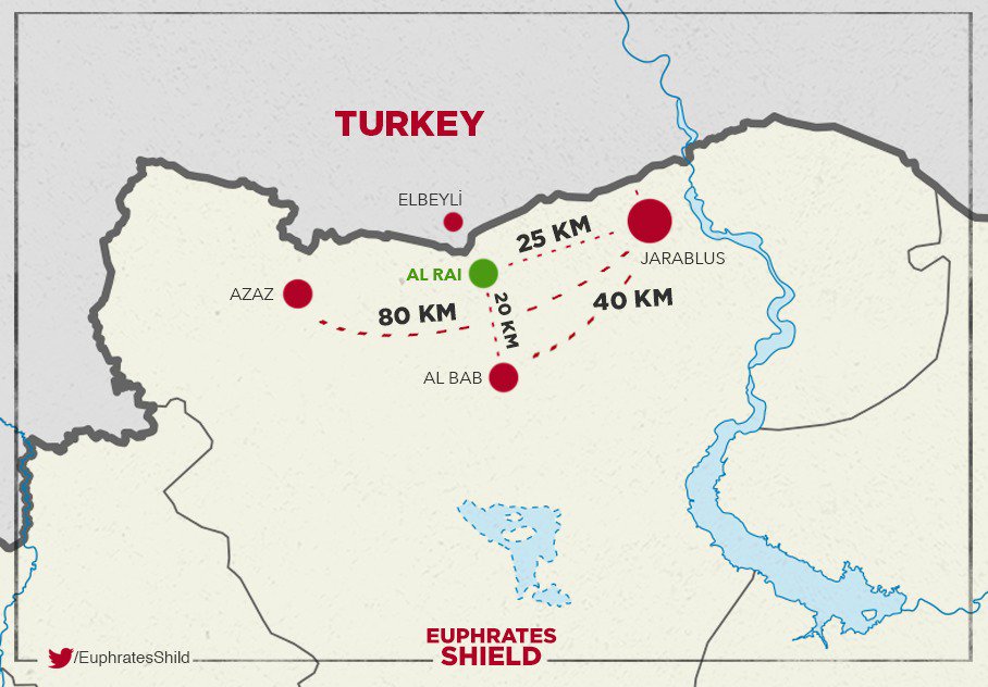 Turkish Troops, Tanks Participating in Militant Offensive near Al Rai in Northern Syria (Photos)