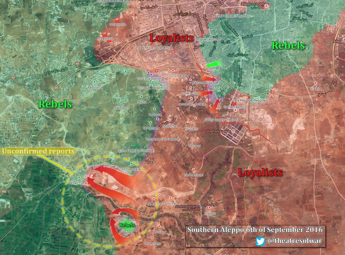 Syrian Army Captures Khan Touman Depots and Deploys in Outskirts of Strategic Town in Southern Aleppo