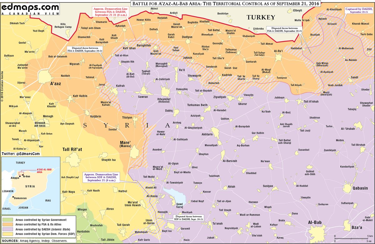 Overview of Clashes in Aleppo Province on September 20-21