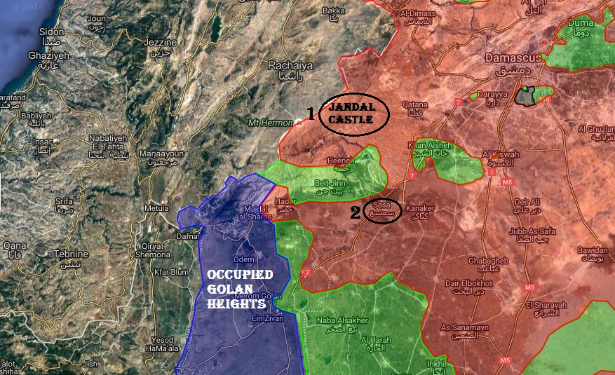 Israeli Warplanes Continued Air Strikes on Syrian Army in Quneitra