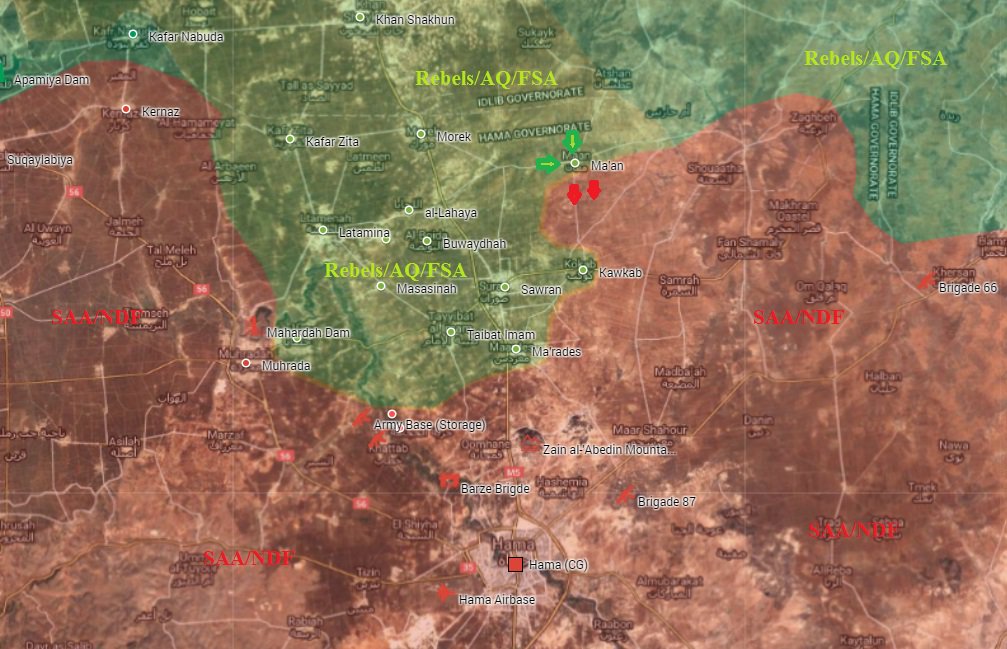 Terrorists Capture Ma'an in Northerh Hama