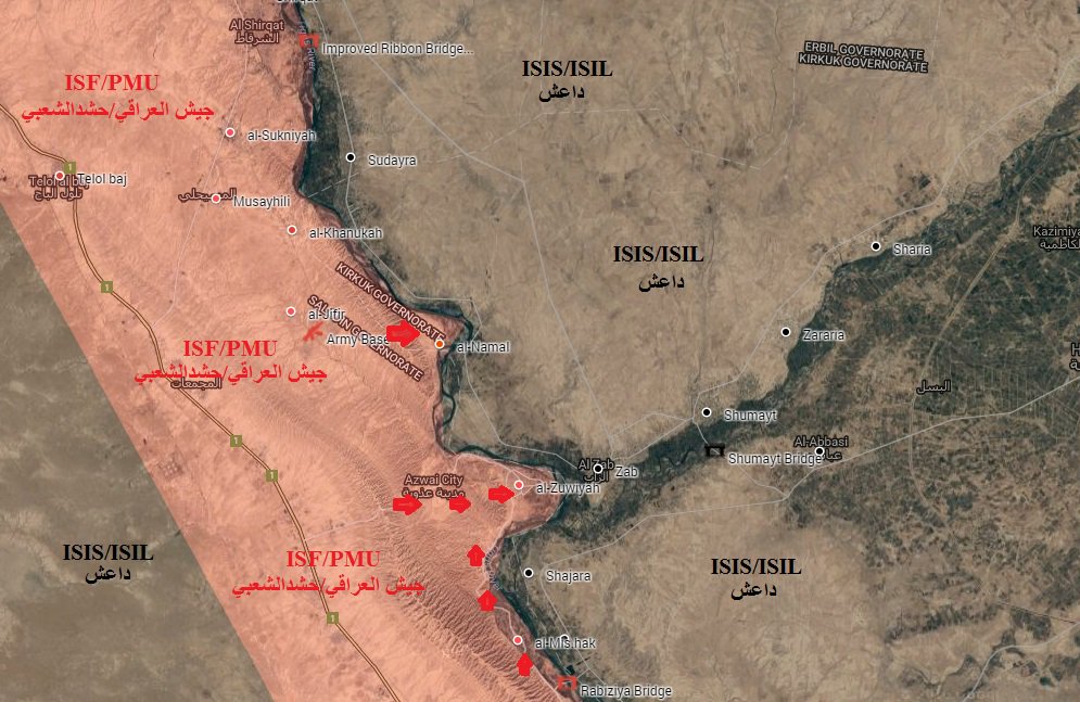 Iraqi Forces Secure Areas South of Shirqat. ISIS Retreating