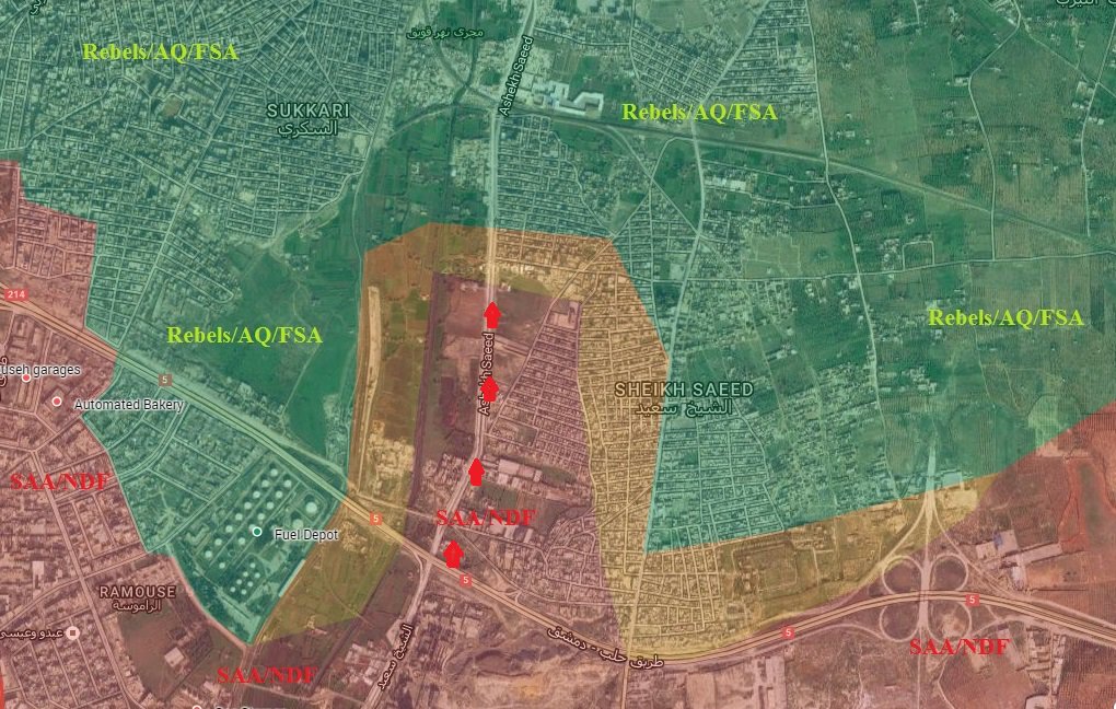 Overvew of Military Situation in Aleppo City on September 28