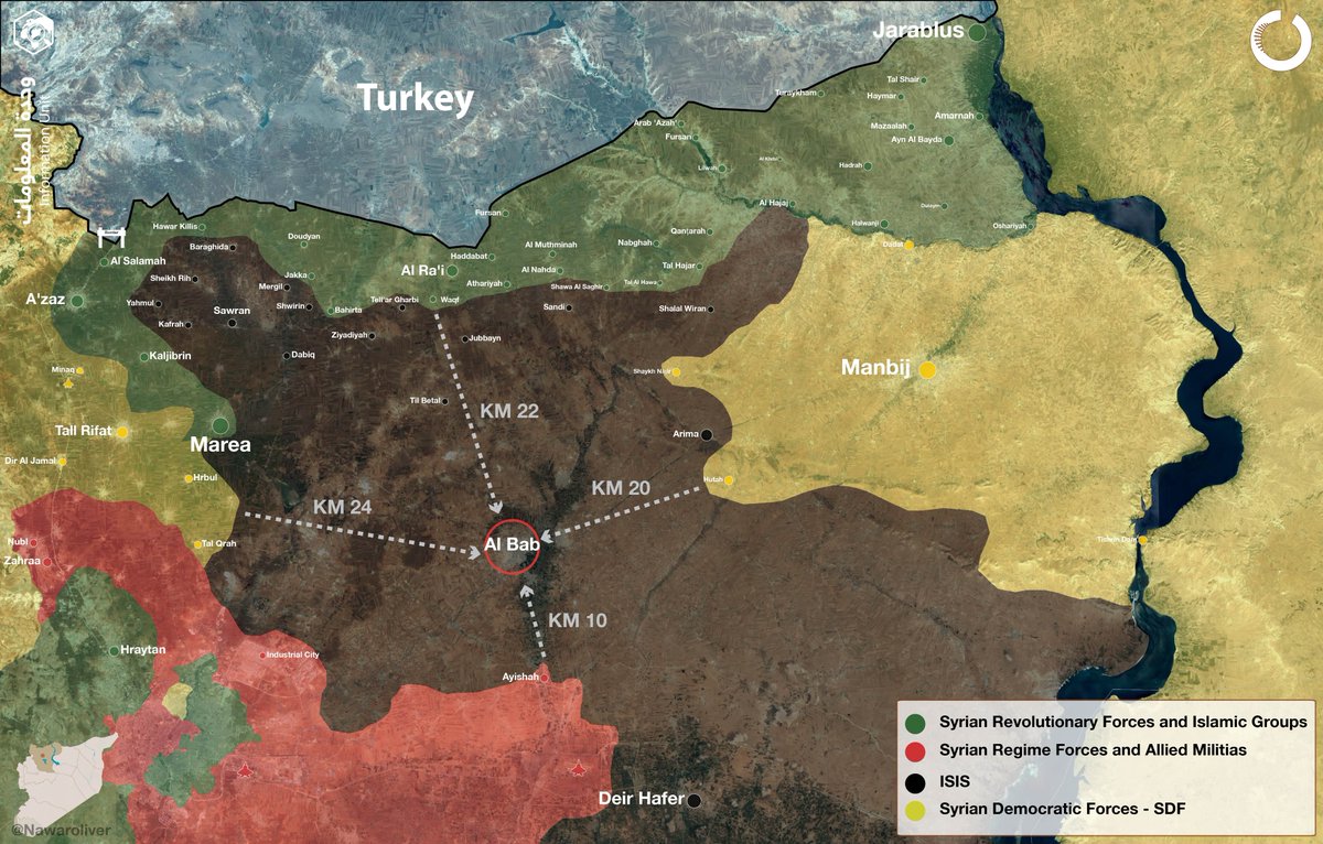 Map Update: Military Situation in Northern Aleppo on September 26, 2016