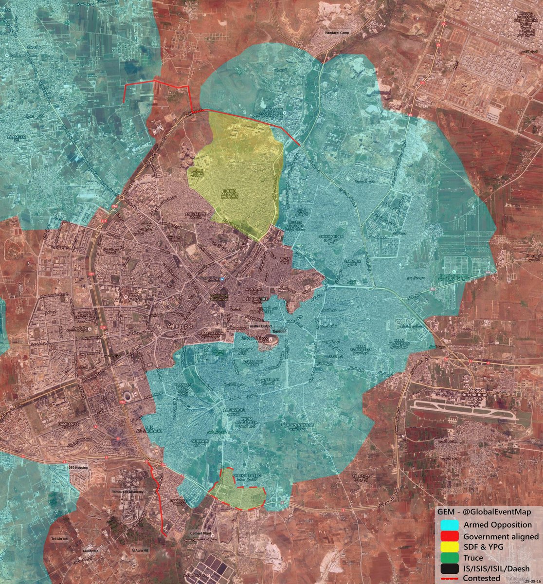 Syrian Army, Palestinian Militias Liberate Handarat Refugee Camp in Northern Aleppo