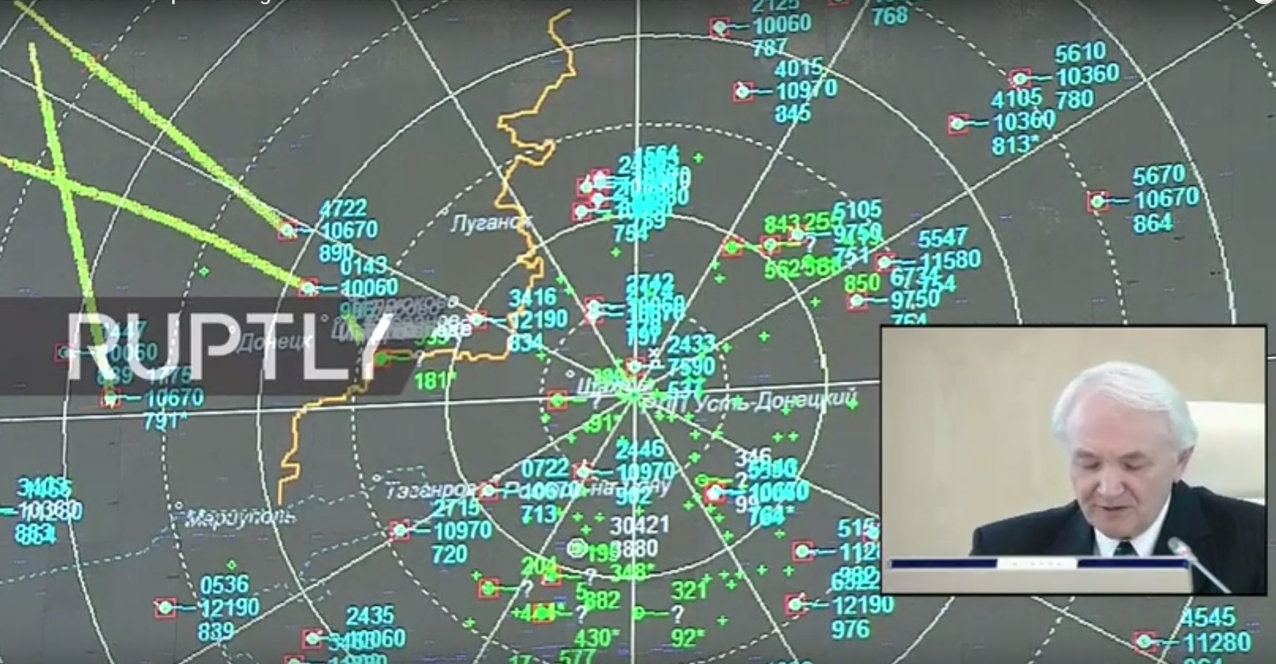 Russia Says Radar Data Shows No Missile Attack on MH17 from Rebel Side