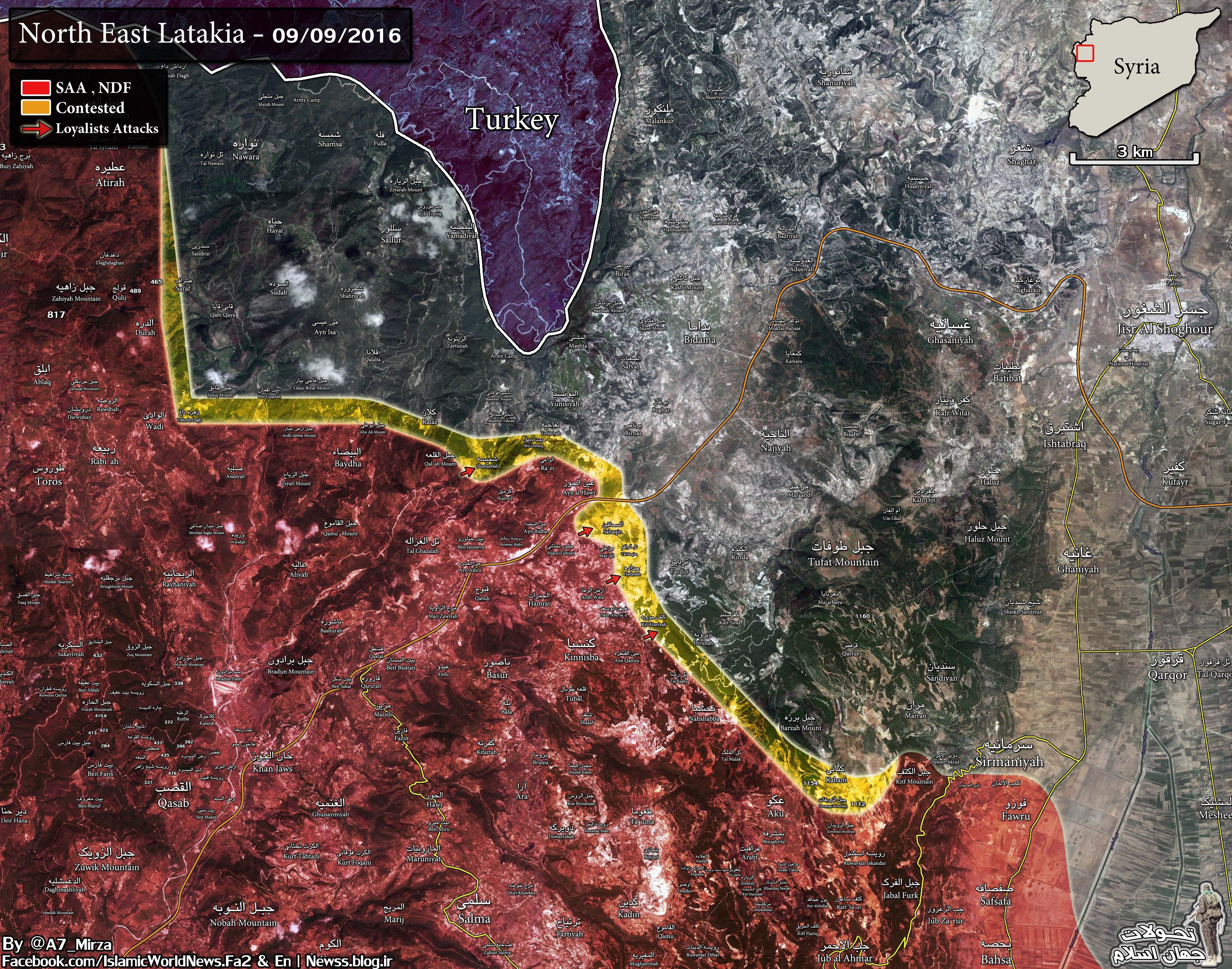 Government Forces Take Control of Al-Ra’i Mountains, Overlook Idlib-Latakia Countryside