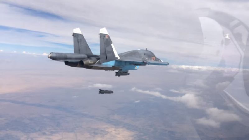 Russian Strikes Hit Four Militant Hideouts In Hard-To-Reach Areas In Central Syria (Video)