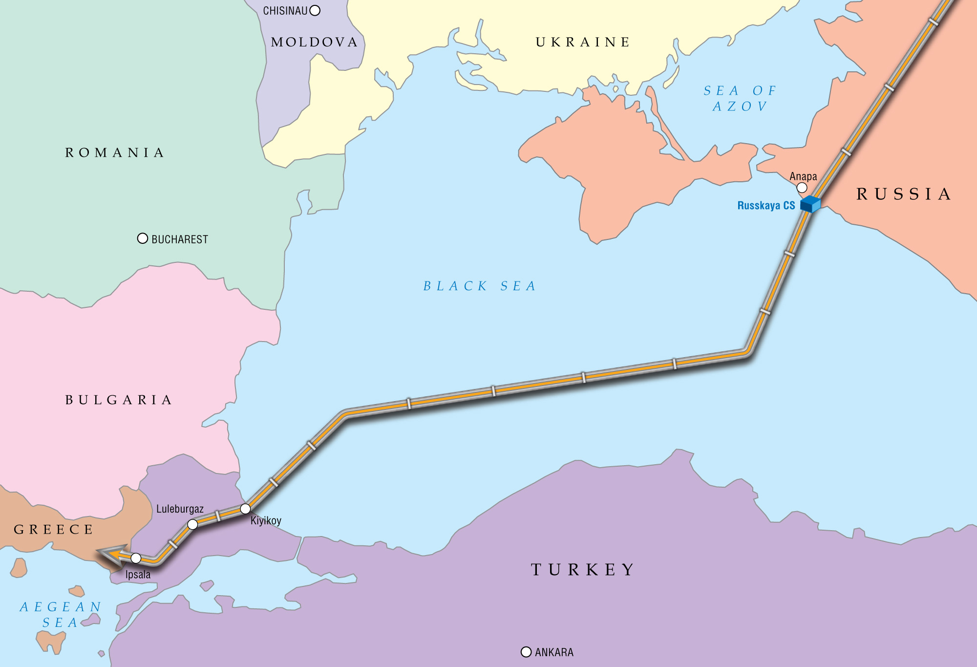 Russia's Gazprom Receives License from Turkey to Build Under Water of Turkish Stream