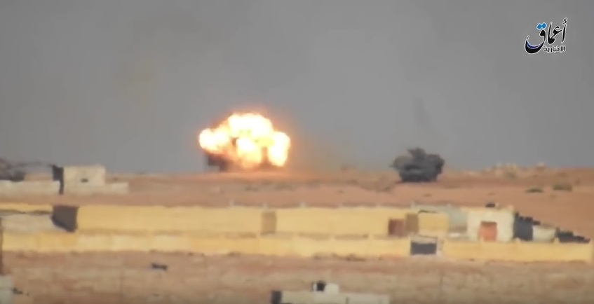 ISIS Burns 2 Turkish Tanks in Syria (Video)