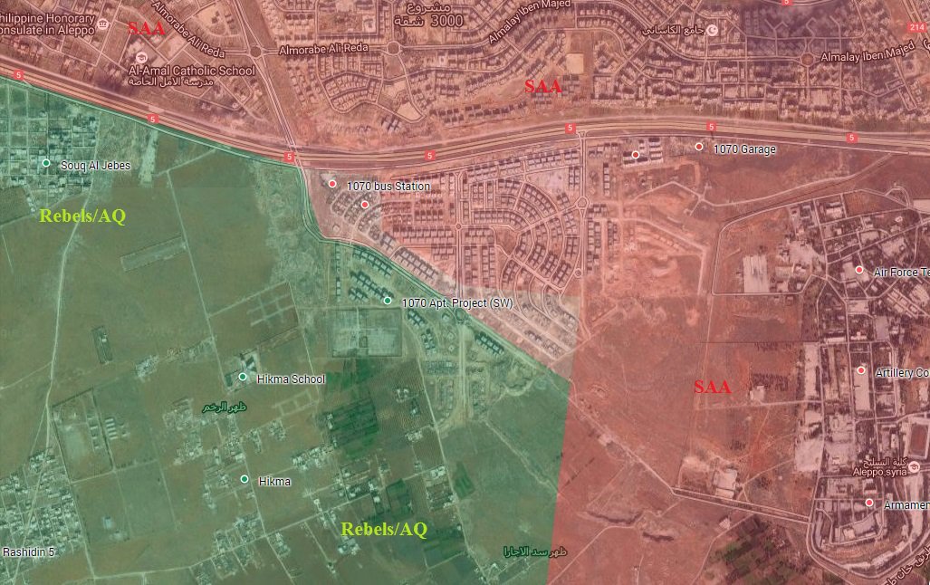 Overview of Military Situation in Aleppo City on October 17, 2016