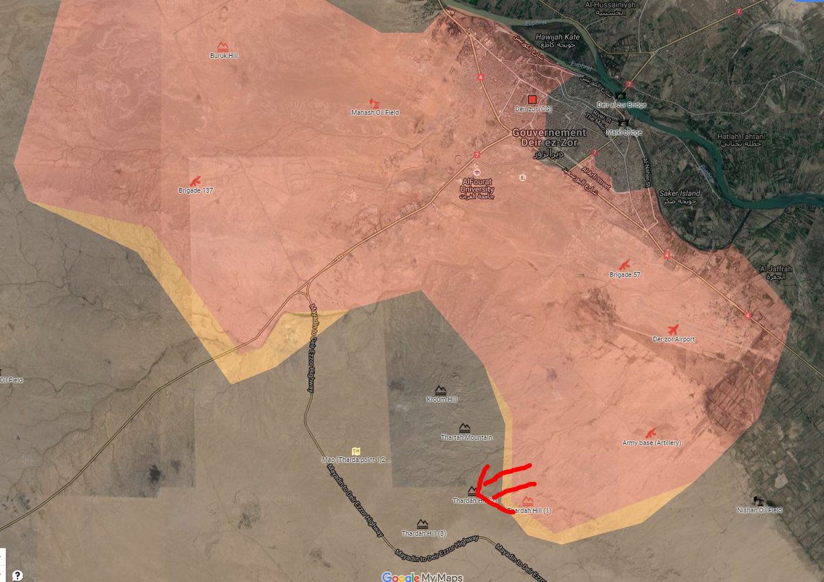 Govt Forces Advancing in Strategic Hills Southwest of Deir Ezzor