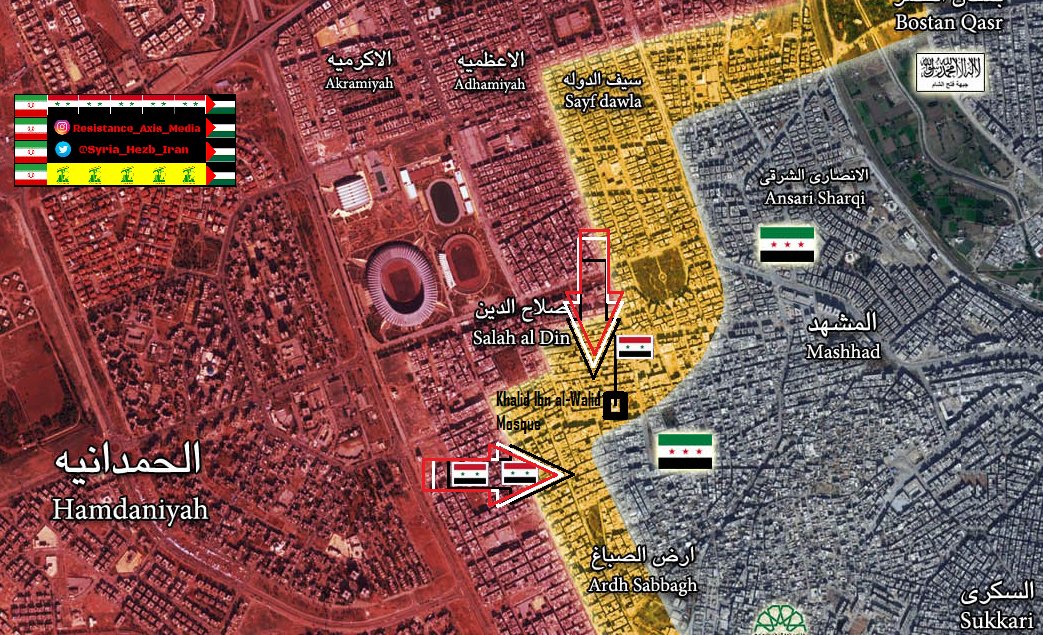 Overview of Military Situation in Aleppo City on October 7, 2016