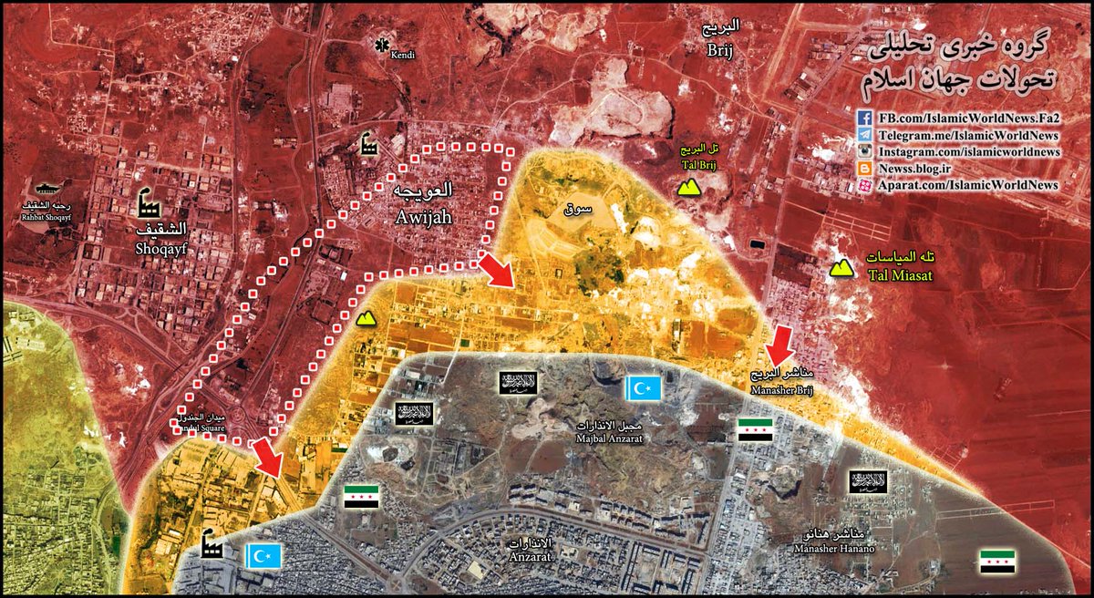 Overview of Military Situation in Aleppo City on October 8-9, 2016